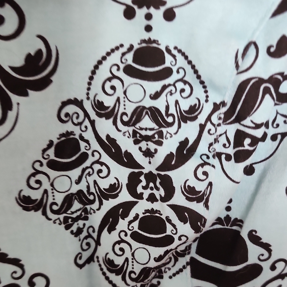 RockSteady Teal and Black Skull Print Mini Dress - Picture 3 of 4